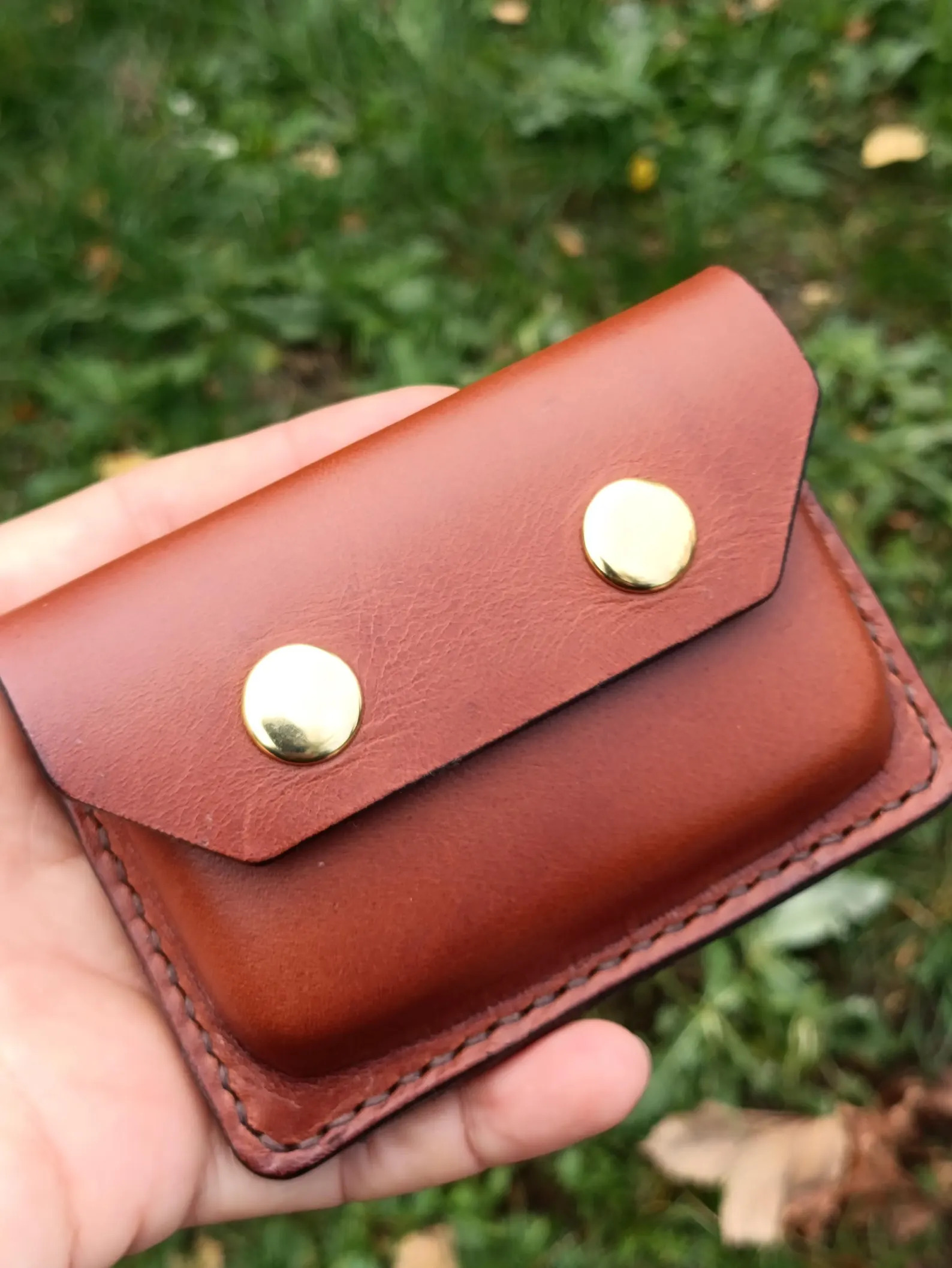 Leather EDC Belt Pouch, Coin, Card Holder