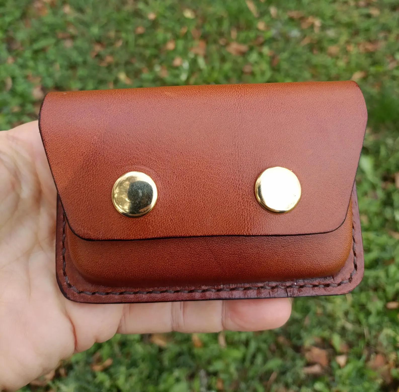 Leather EDC Belt Pouch, Coin, Card Holder